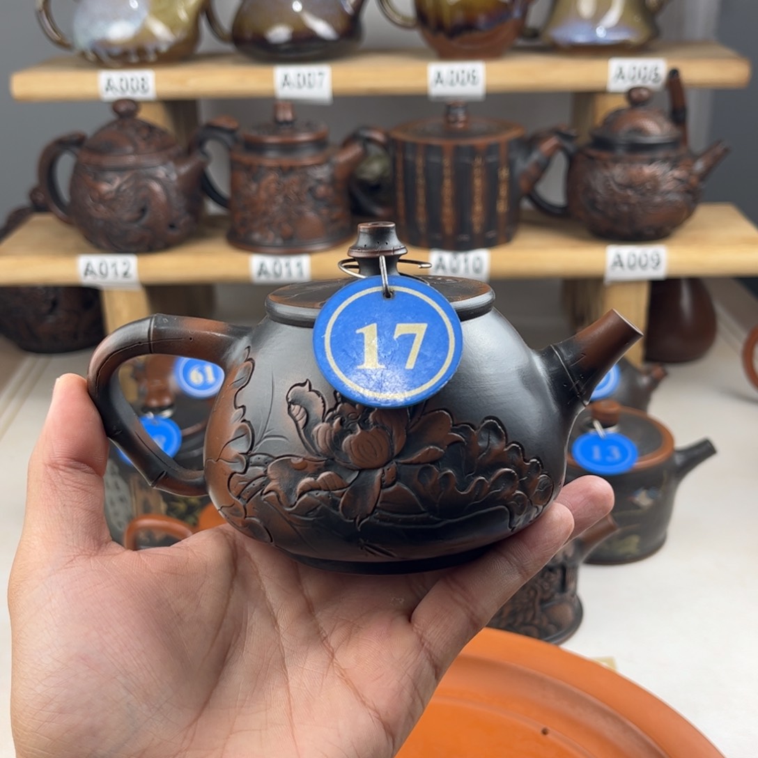 壶230cc 建水紫陶全手工制作，老手艺人精工制作