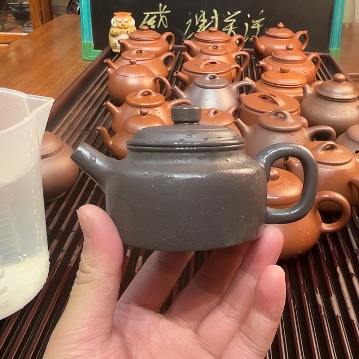 紫砂茶壶J*原矿天青德中150cc