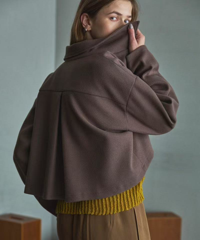 A113【朵拉外贸】M0ARE毛呢短外套