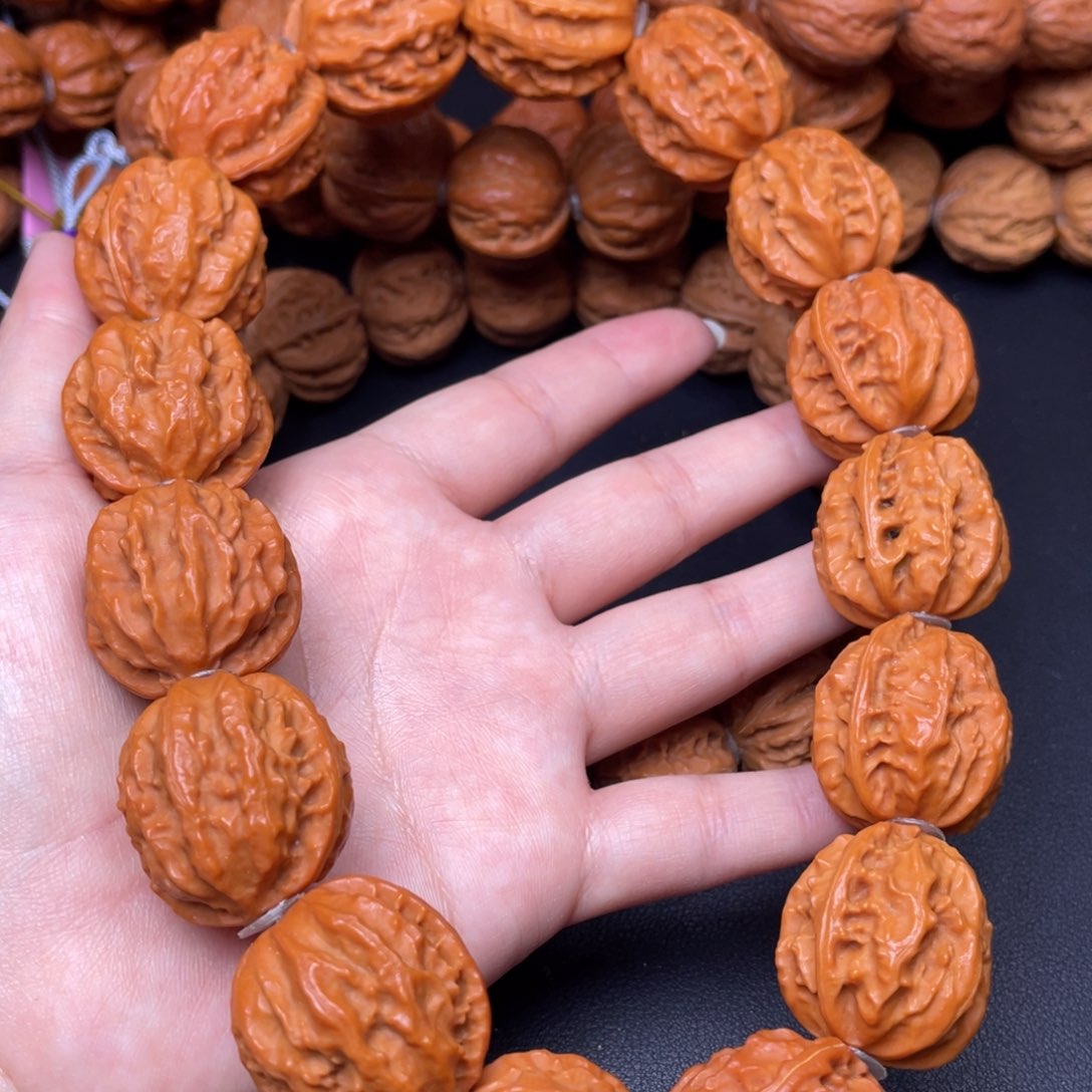 文玩核桃手串龙脊八棱手持