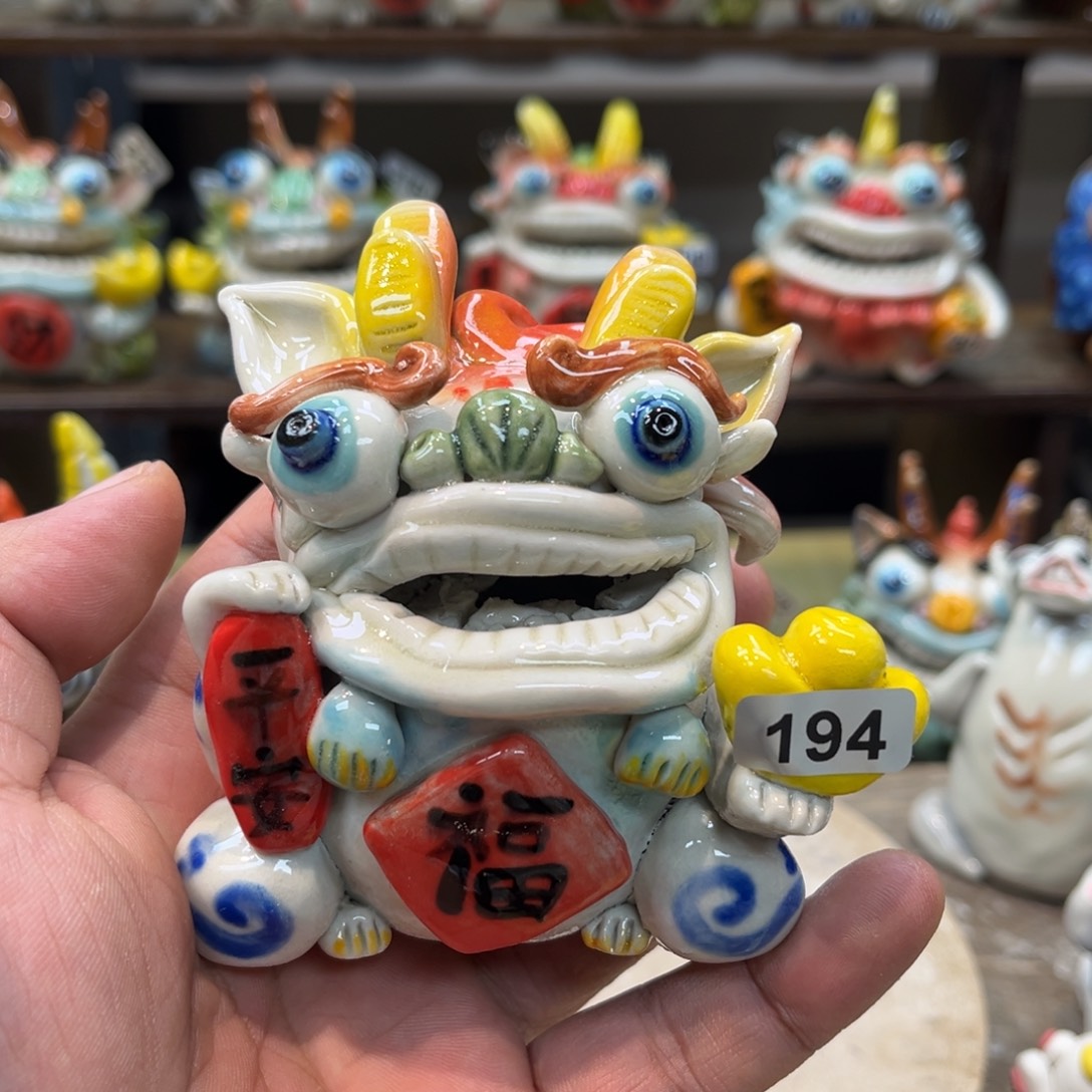 摆件纯手工抽象陶瓷摆件194