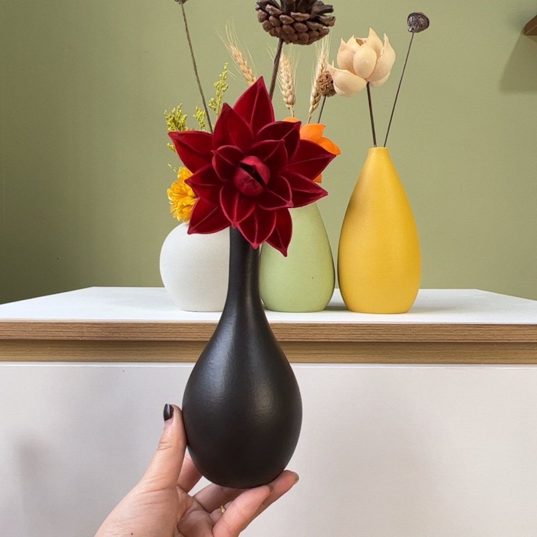 陶瓷花瓶陶瓷花瓶带花高度20-30厘米左右