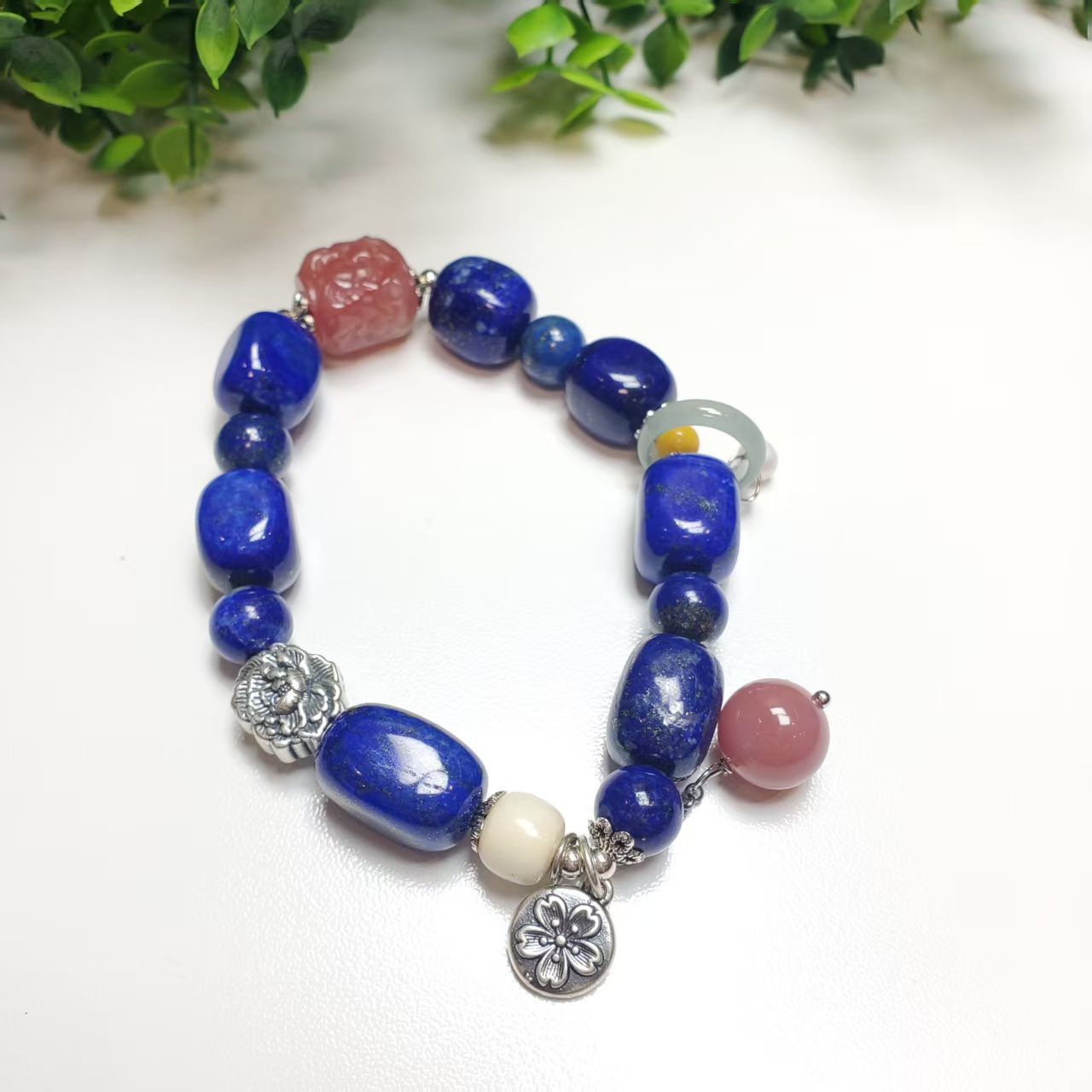 S544【赵小姐】轻奢气质百搭款青金石单圈手链