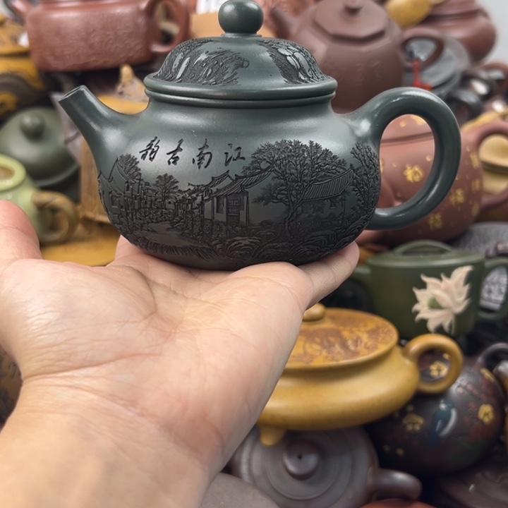 茶壶紫砂壶口炸了