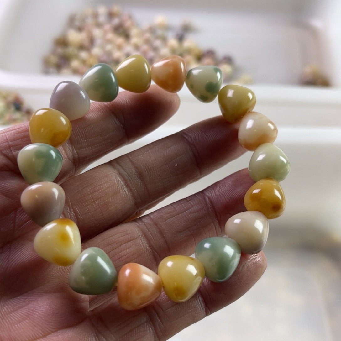 吊坠白玉菩提精品12炫彩水滴