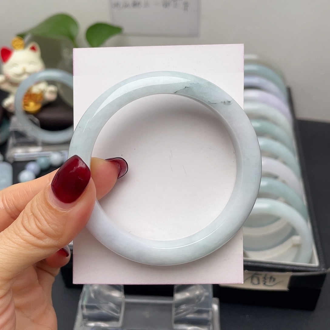 翡翠手镯未镶嵌54.5正圈