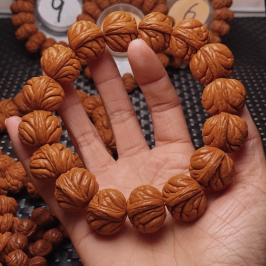 桃核手串龙纹桃核