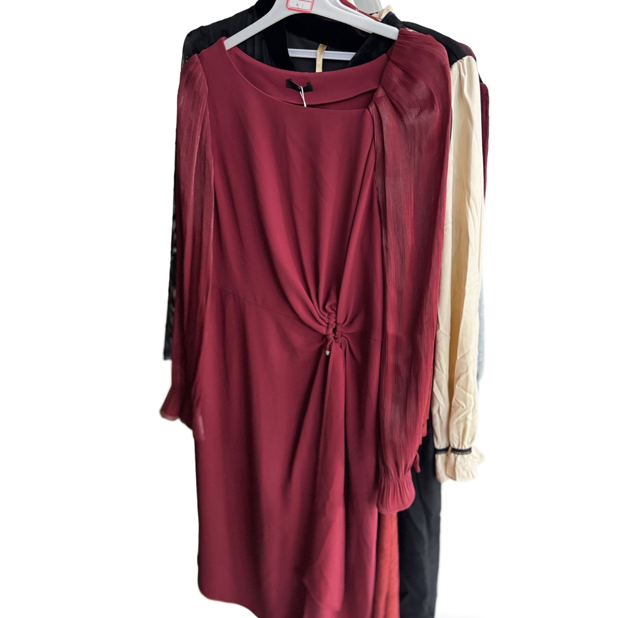 浮力清仓-L002春秋气质中长款连衣裙