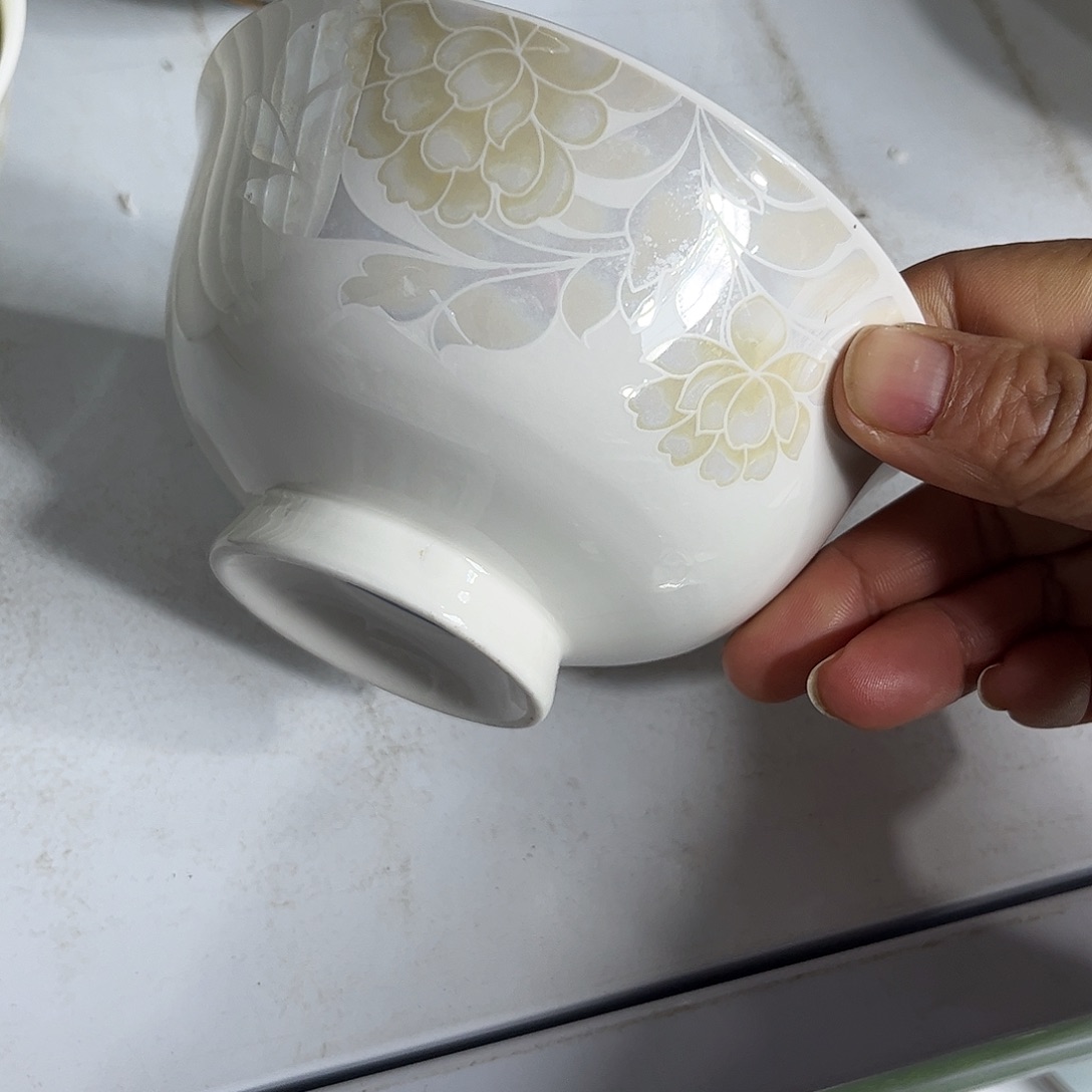 瓷片清雅高脚腕十个4.5寸