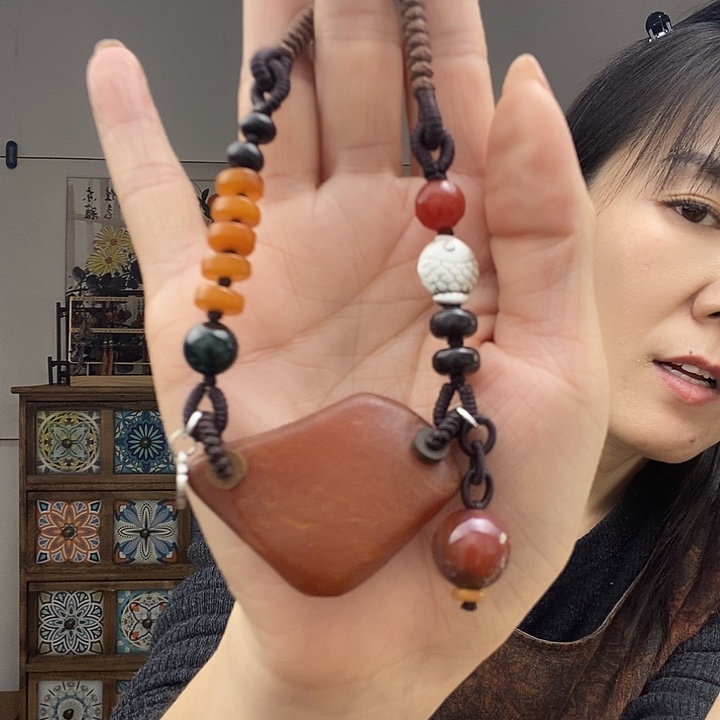 蜜蜡项链未镶嵌项链