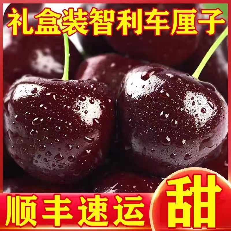 智利空运车厘子1-4J新鲜大樱桃孕妇水果进口鲜果多汁内附果径卡