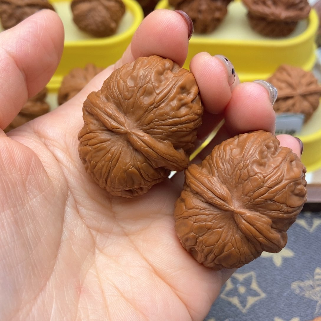 吊坠文玩核桃41尺全品平谷元宝