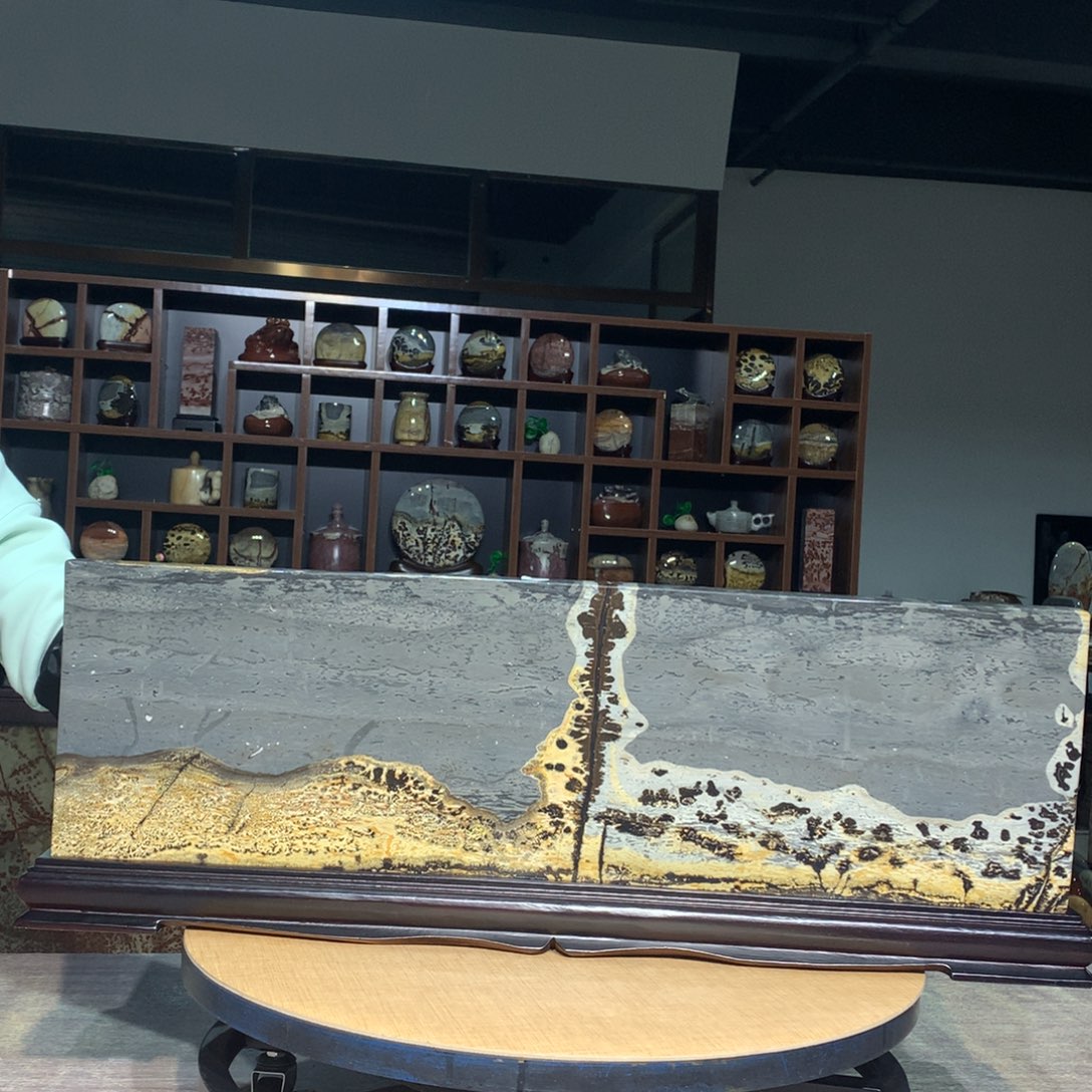 紫砂广西国画石，观赏收藏