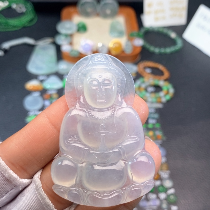 【闪购商品】翡翠挂件未镶嵌观音