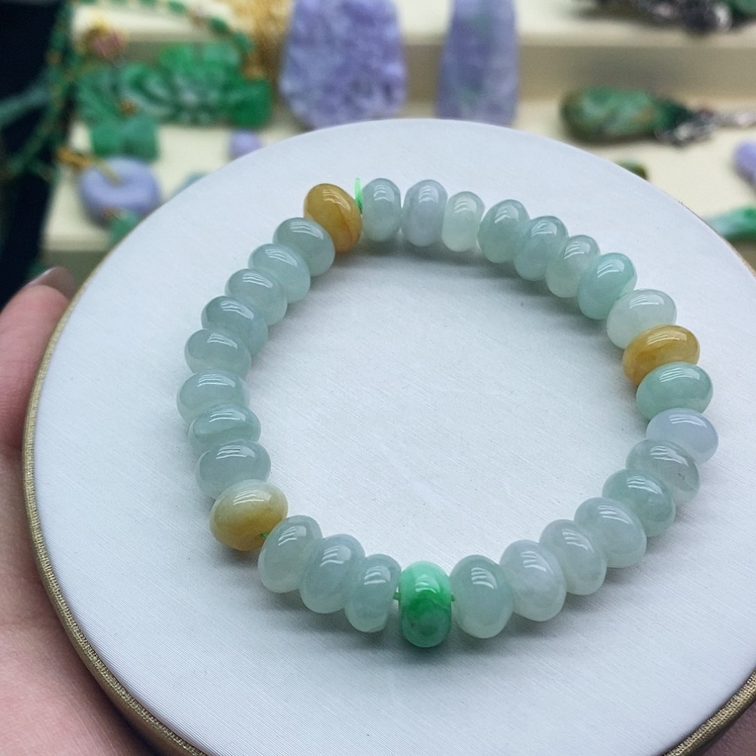未镶嵌手串翡翠手串