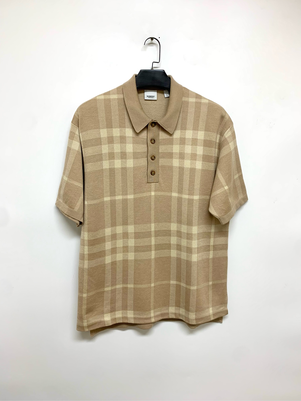 全新未使用 BURBERRY/博柏利 【Burberry】格子针织衫/L码