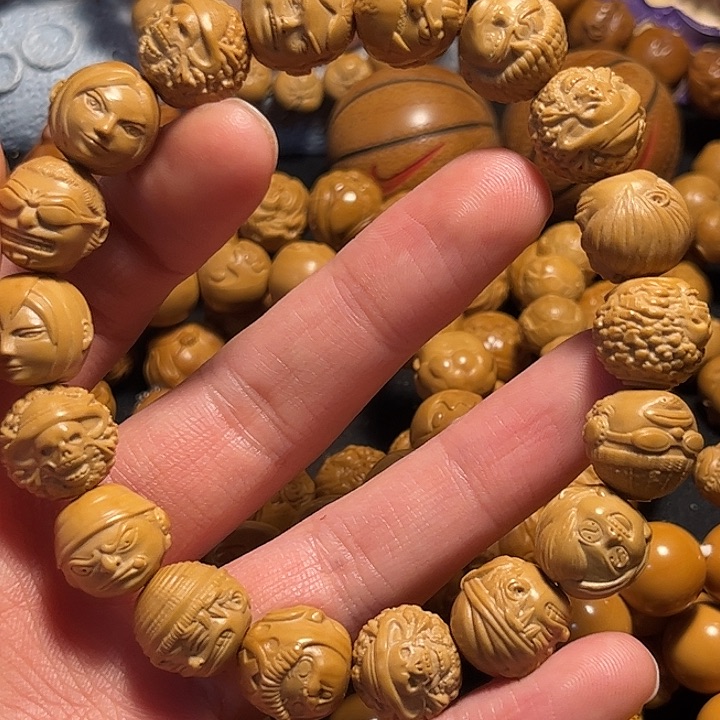 橄榄核手串/手链猴头海贼王