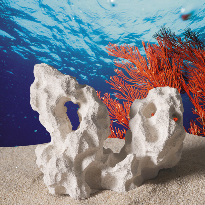 陶瓷仿真珊瑚骨海葵窝装饰海水缸布景鱼虾蟹龟爬宠躲避屋海缸造景