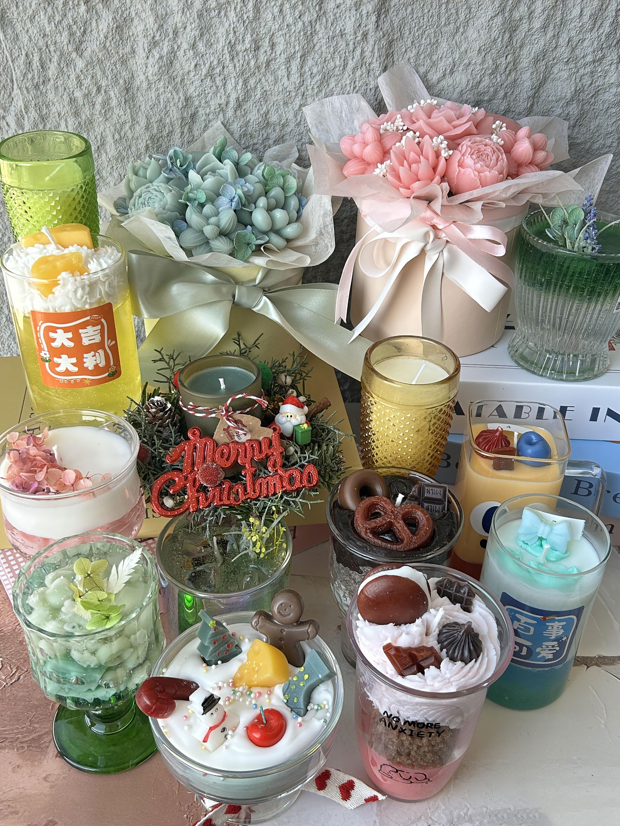 香薰蜡烛高奢侈无烟香薰摆件可爱造型杯蜡