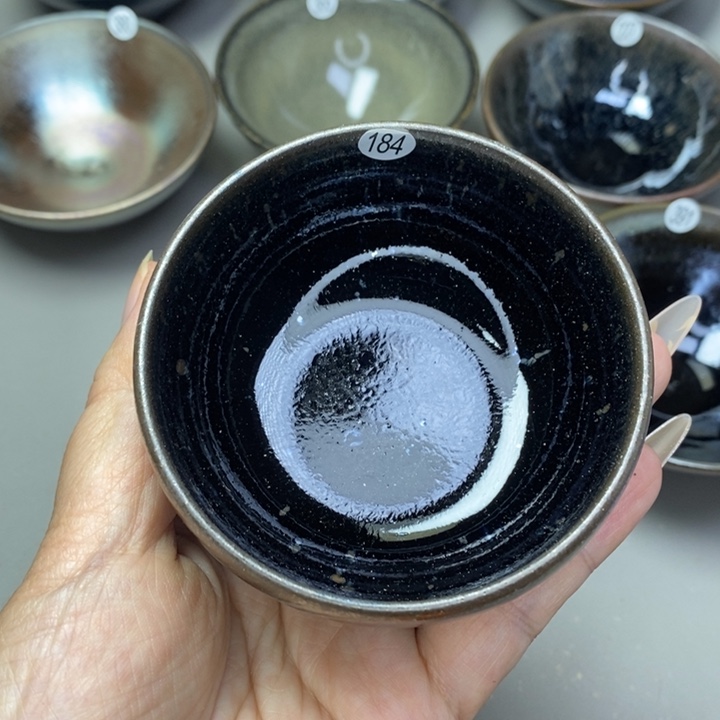 茶盏建窑建盏磨底柴烧主人杯