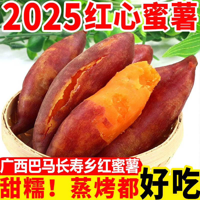 正宗沙地西瓜红蜜薯自种地瓜糯香甜红心番薯【坏果包赔】