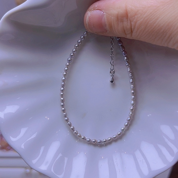 淡水珍珠手绳合金