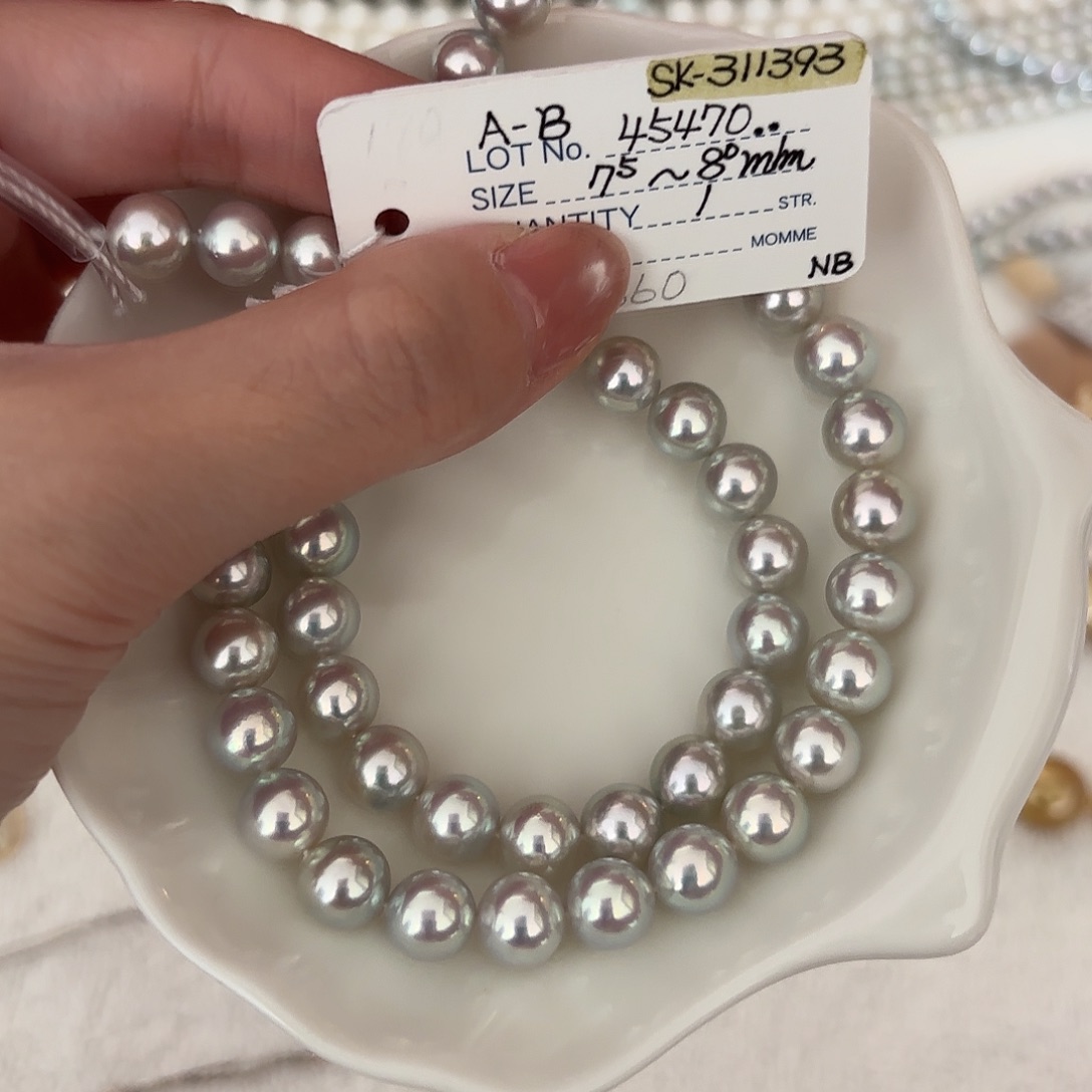 海水珍珠颈饰未镶嵌sk蓝玫瑰758点位 不退不换