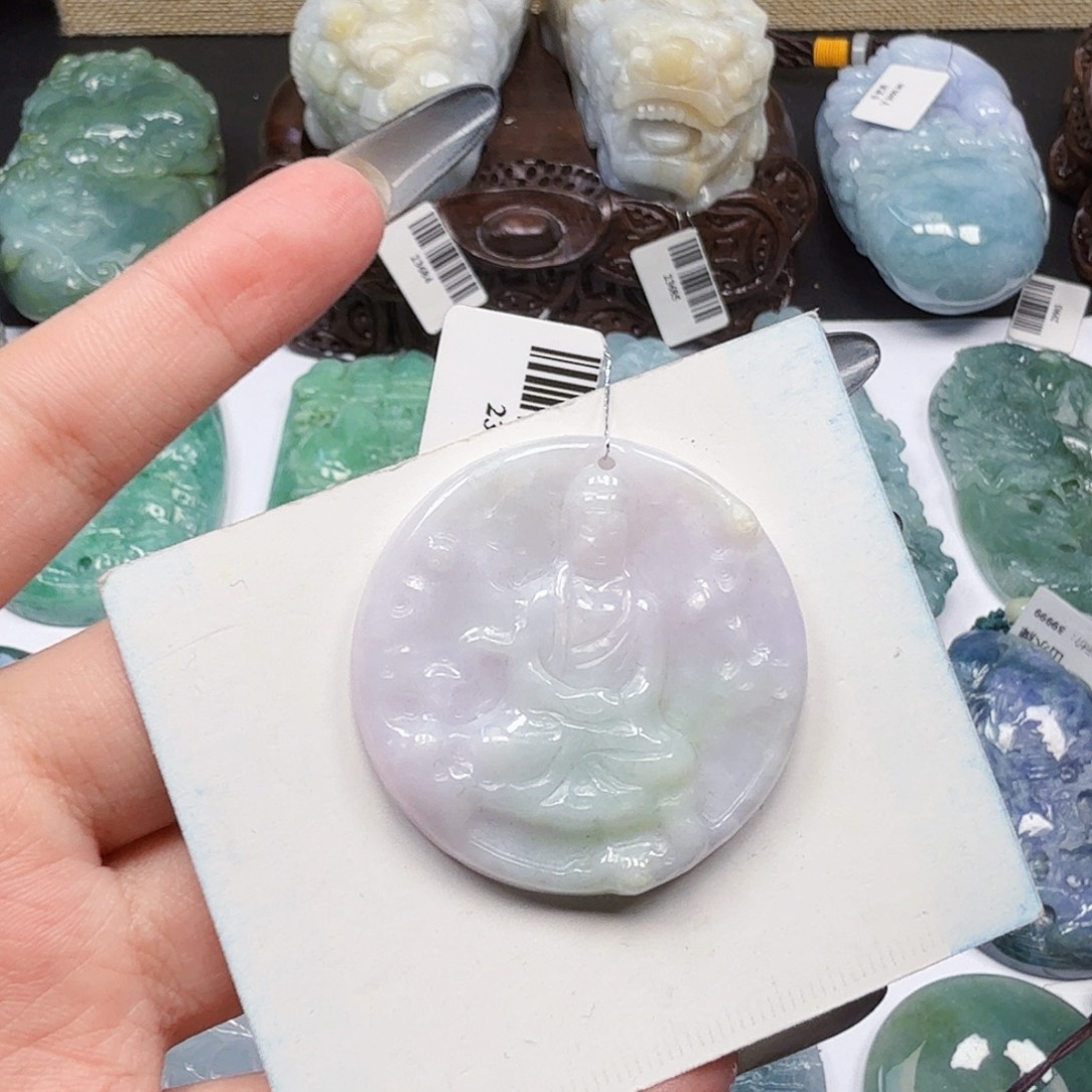 翡翠未镶嵌挂件翡翠