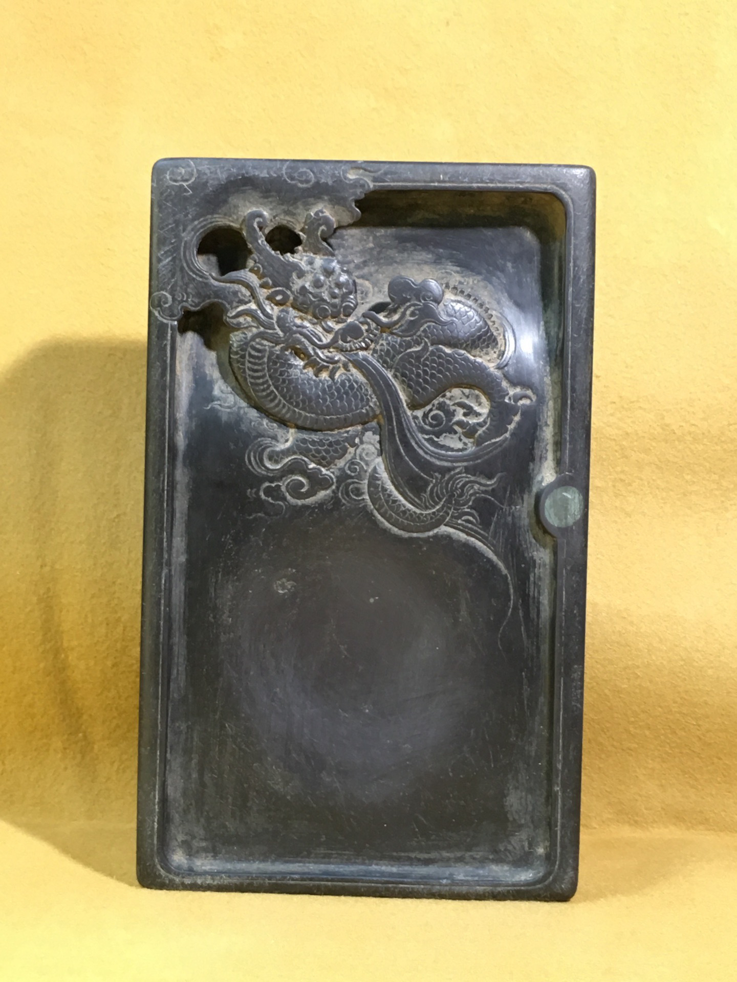    旧藏端砚 飞龙在天石料上乘