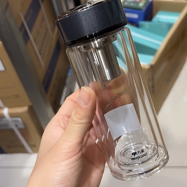 万象V275灰色保温杯185185玻璃杯灰色