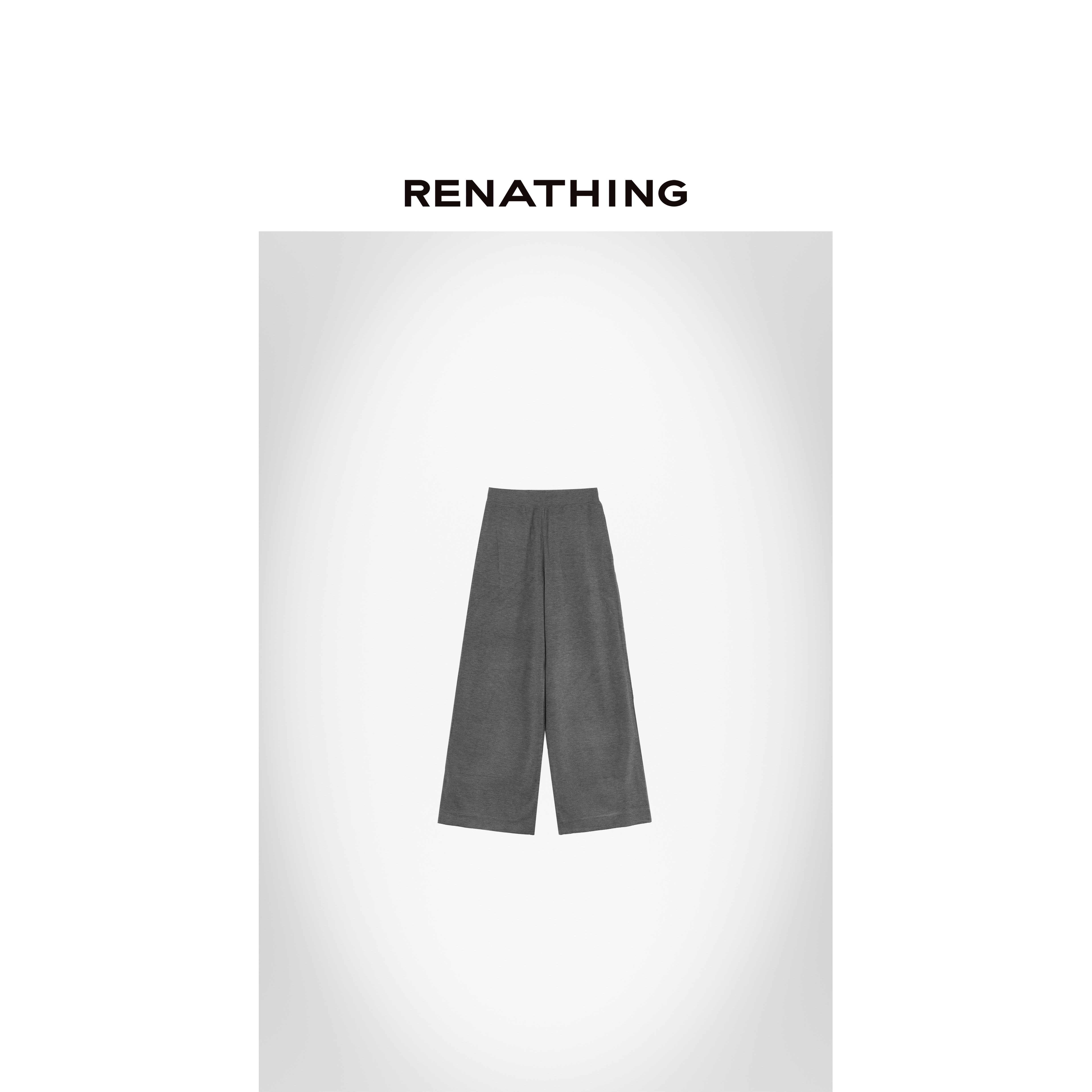 【RENATHING】云朵弹力腰头阔腿长裤