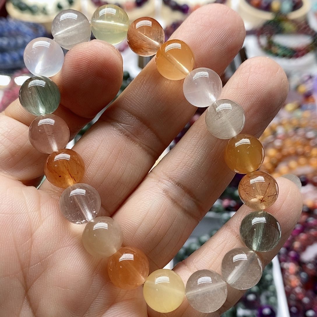 水晶手串未镶嵌翩**年水晶手链