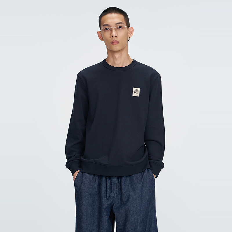安正男装商场同款25年秋装长袖卫衣AAFQ2HC01A