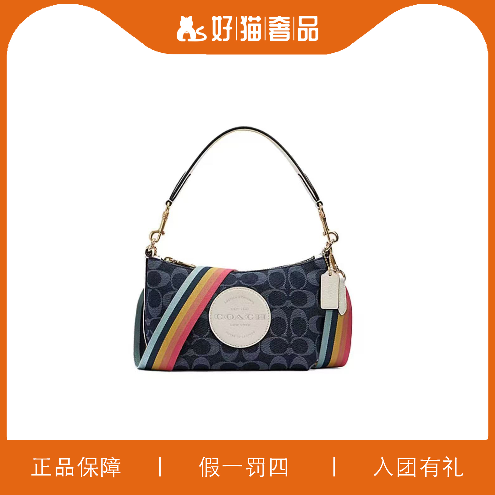 95新 COACH/蔻驰 95新  蔻驰香布雷腋下包/C2549/18X15X9