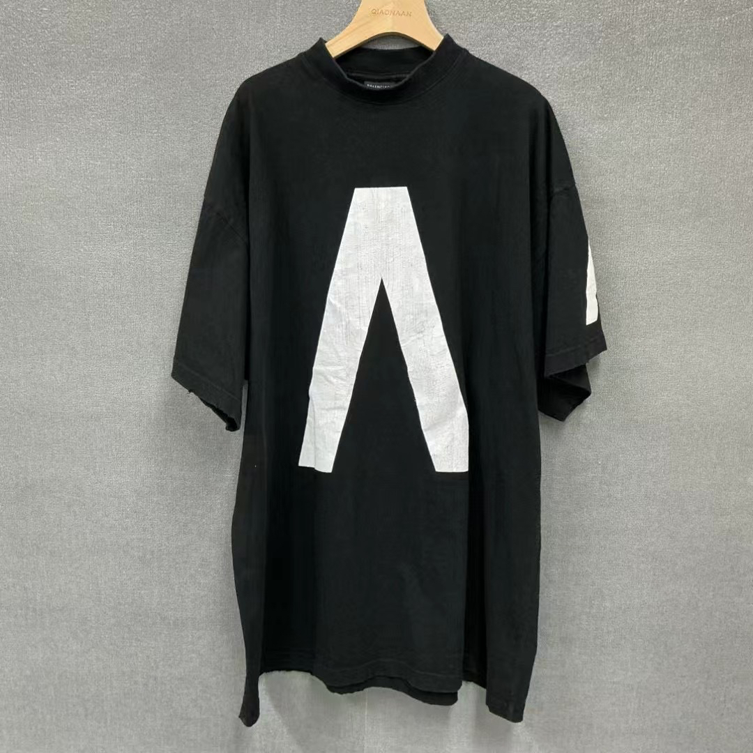 99新 Balenciaga/巴黎世家 Apple Music联名印花短袖T恤/99新3码