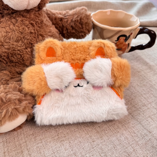 可爱毛绒小橘猫爱豆小卡拍立得卡册一宫格