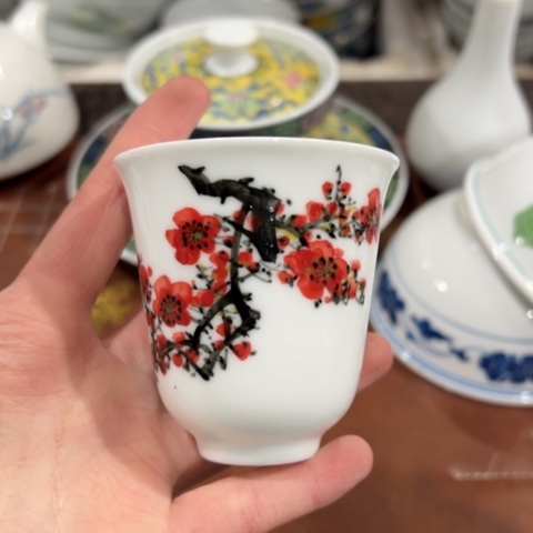 醴陵高温瓷釉下手绘80毫升