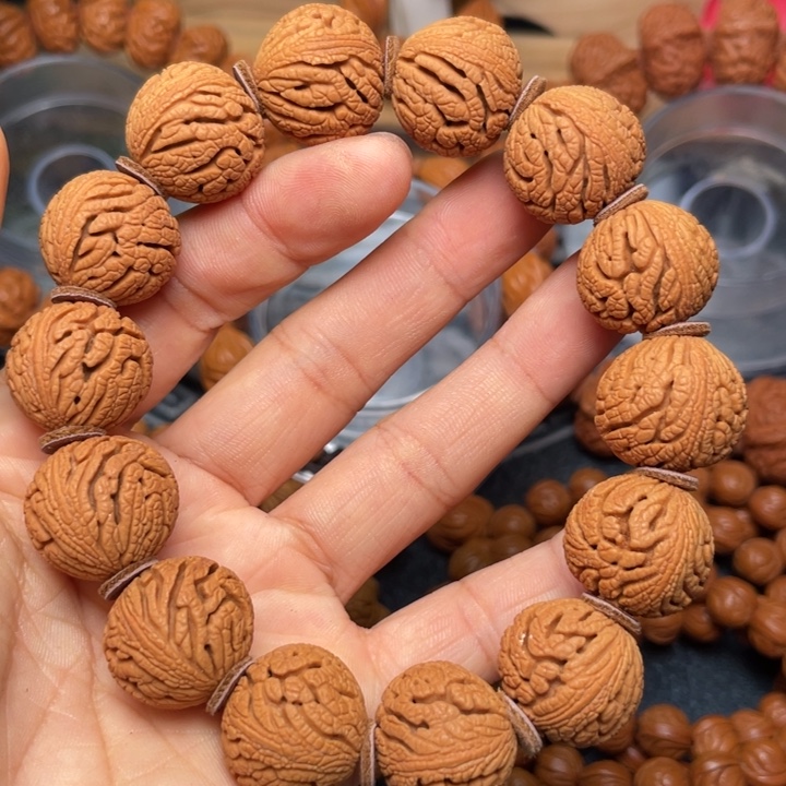 桃核手串龙纹桃核18