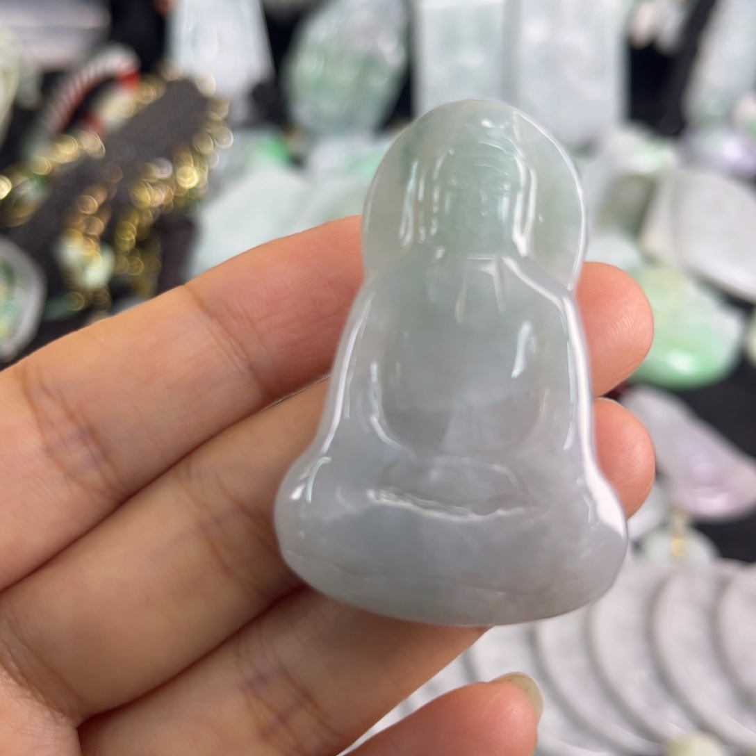 翡翠未镶嵌吊坠(不含链)瑕疵