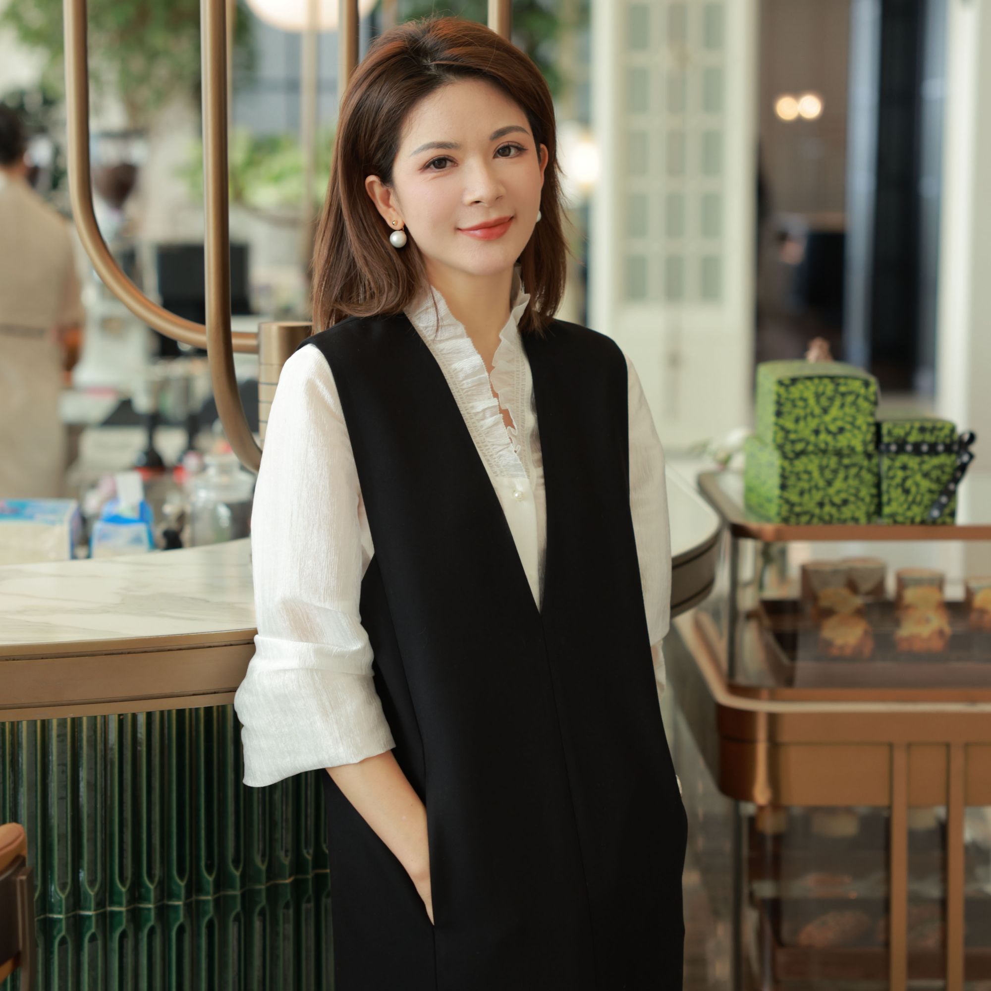 【安安原创】高定设计显瘦羊毛挺括西装气质时尚百搭背心连衣裙#792