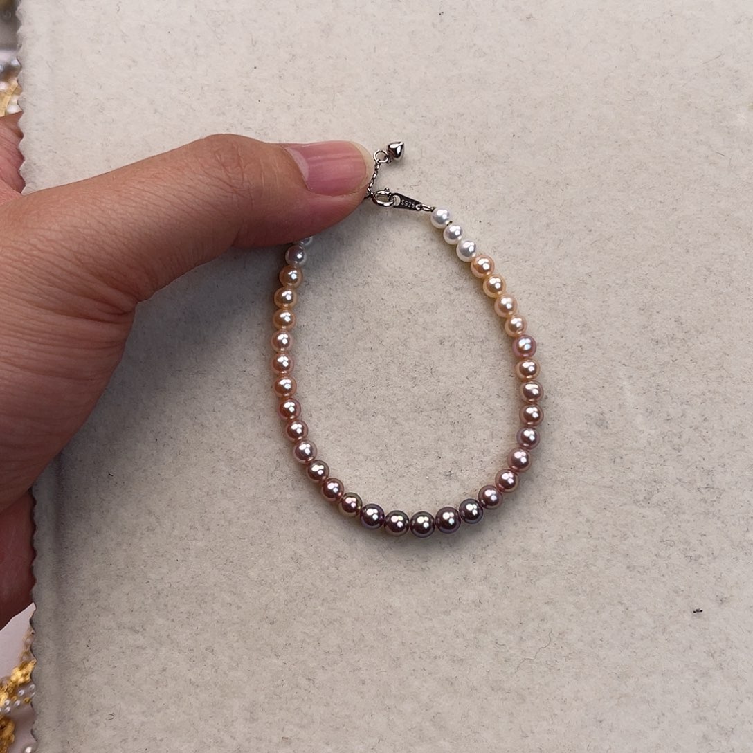 手绳淡水珍珠银S925镶嵌