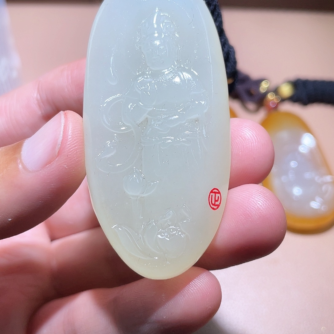 和田玉颈饰未镶嵌A7 