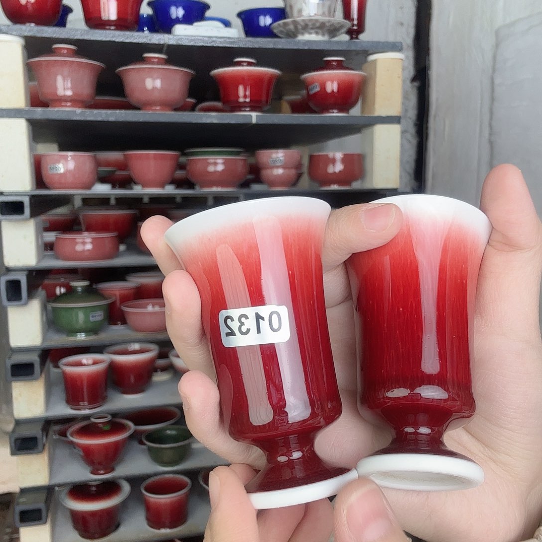 瓷片景德镇郎红陶瓷