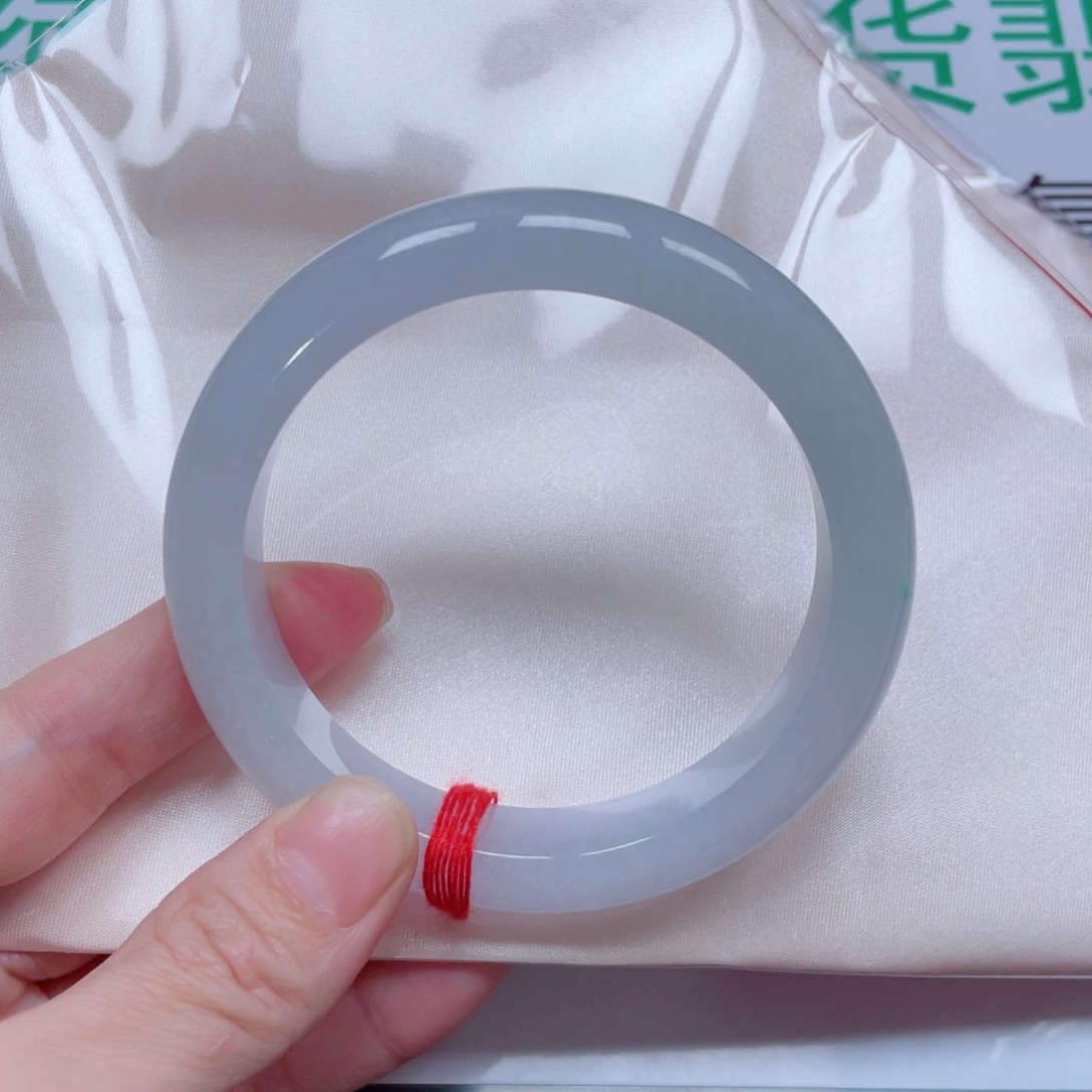 翡翠未镶嵌手镯冰紫