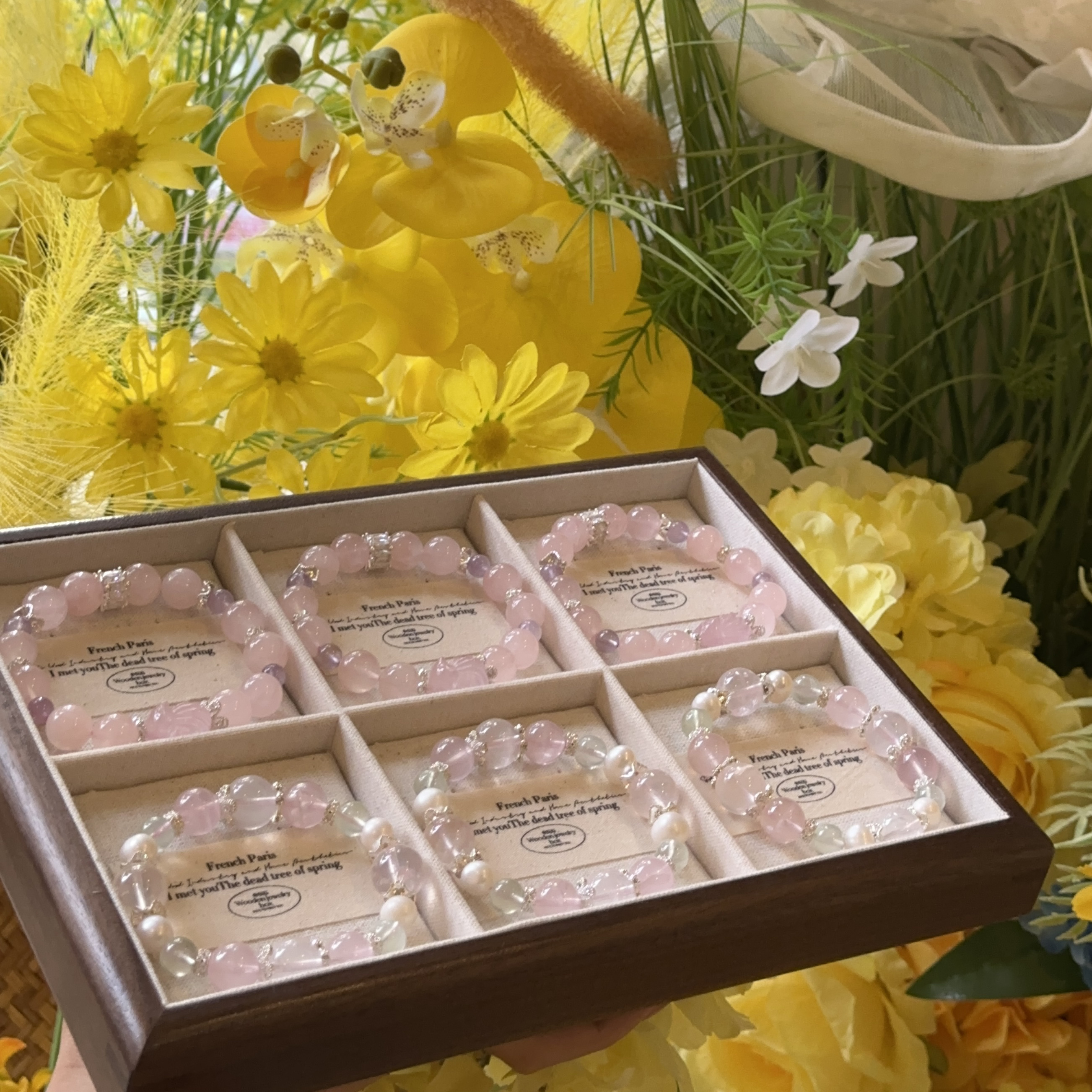   【直播间专属链接请勿乱拍！】天然水晶玛瑙玉石手串多样性发一