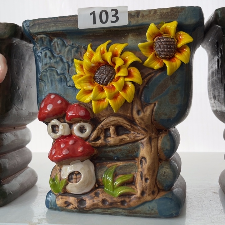 紫砂花盆粗陶材质多肉花盆