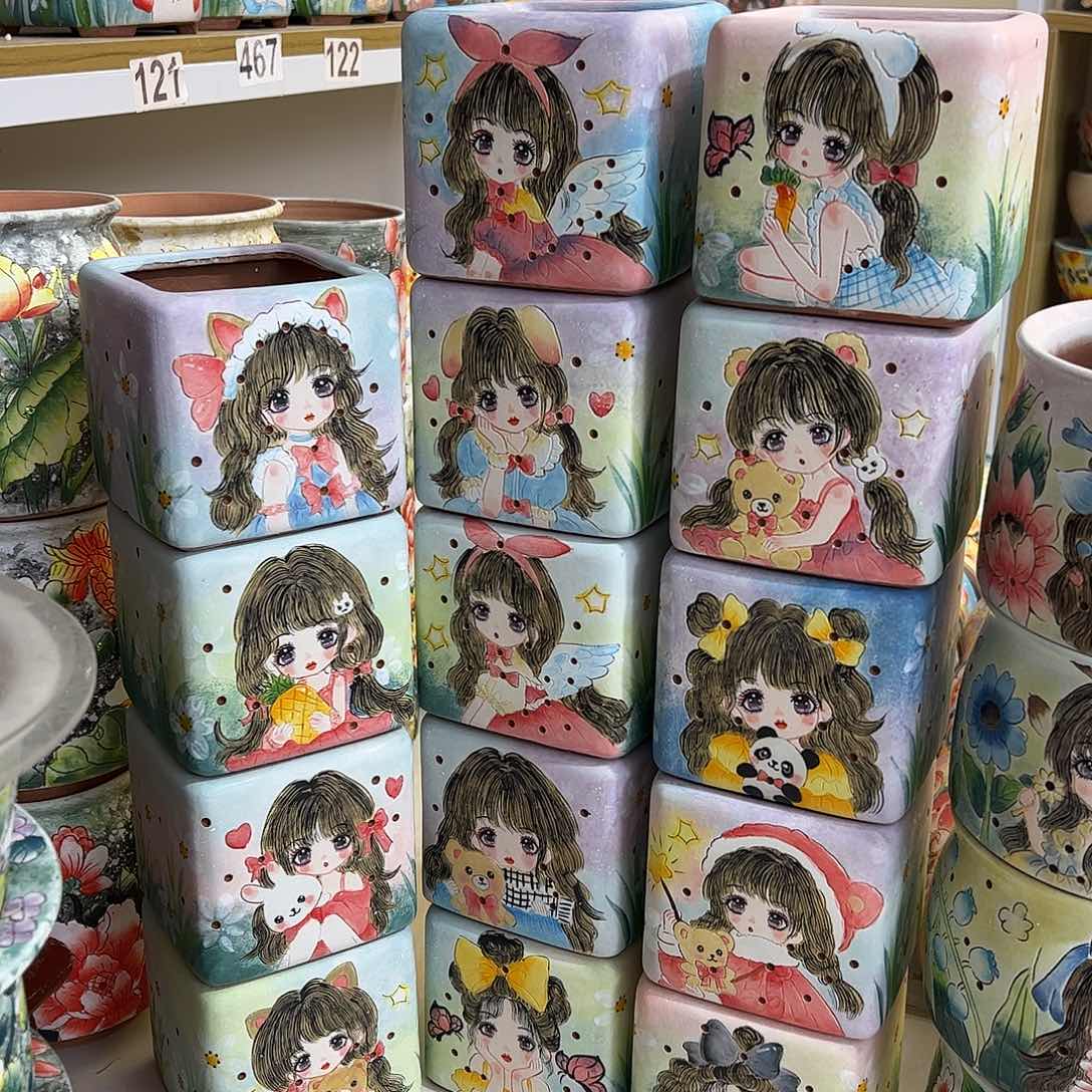 景德镇陶瓷花盆景德镇陶瓷花盆