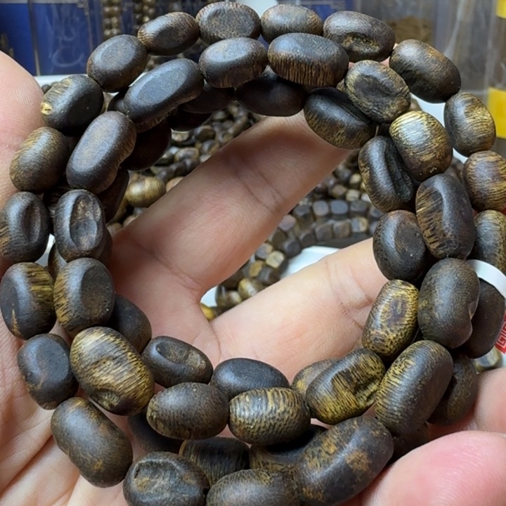 沉香手串张勺子手串33克加