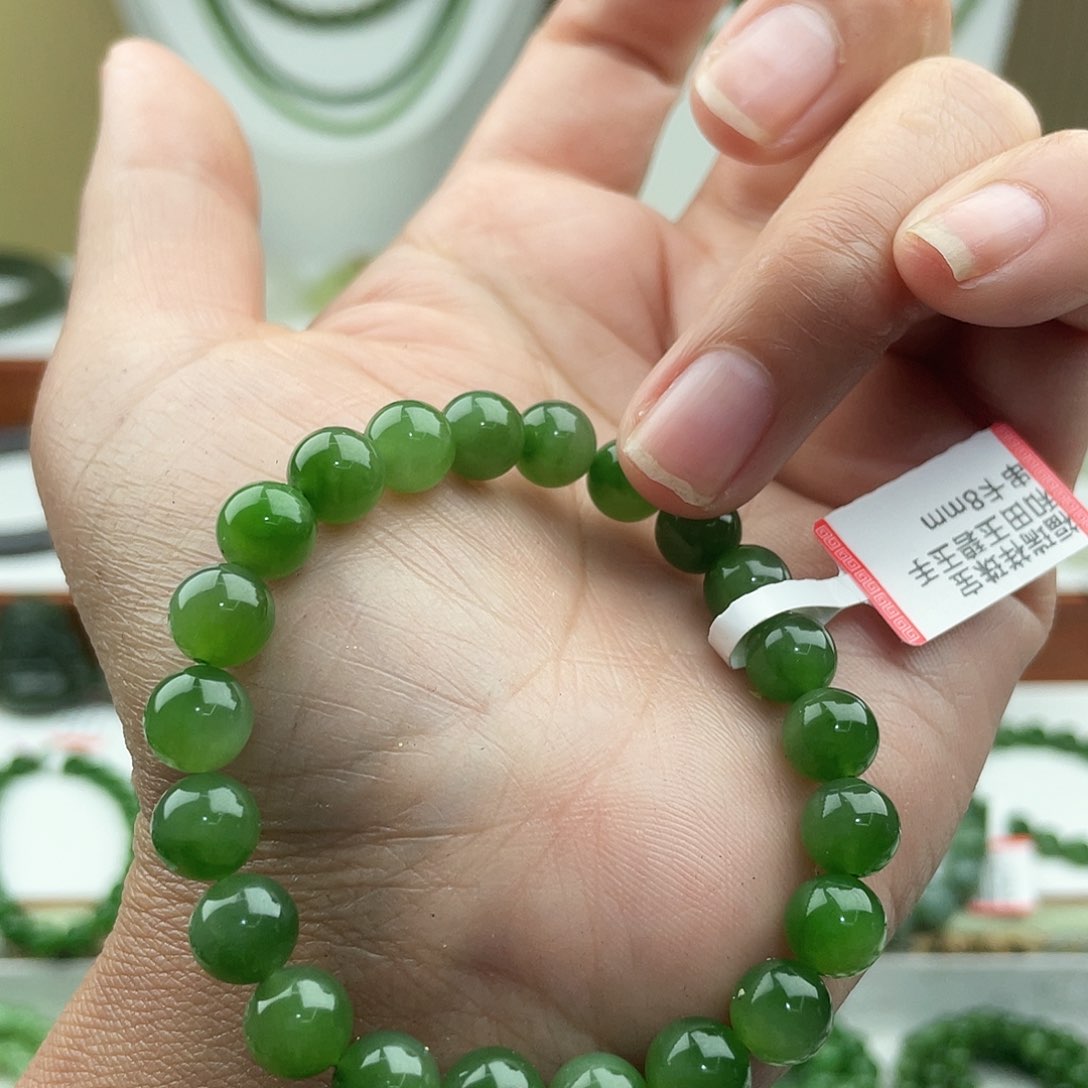 和田玉手串未镶嵌