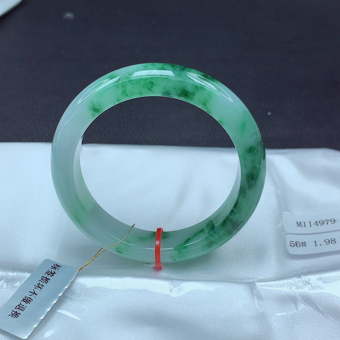 未镶嵌手镯翡翠56圈979